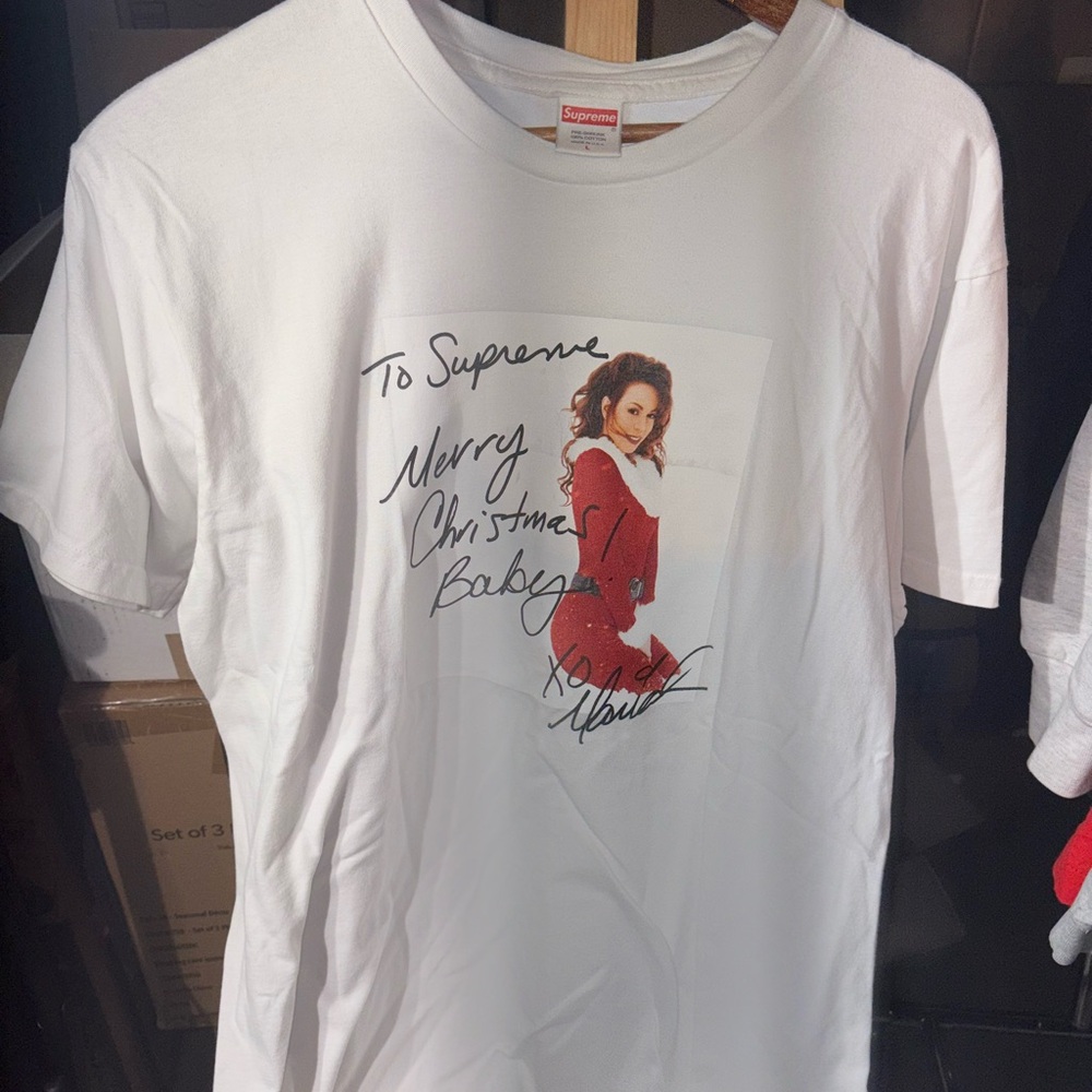 Supreme Xmas Mariah Carey rare tee